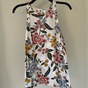 Floral Women’s Tank Top - Size Medium